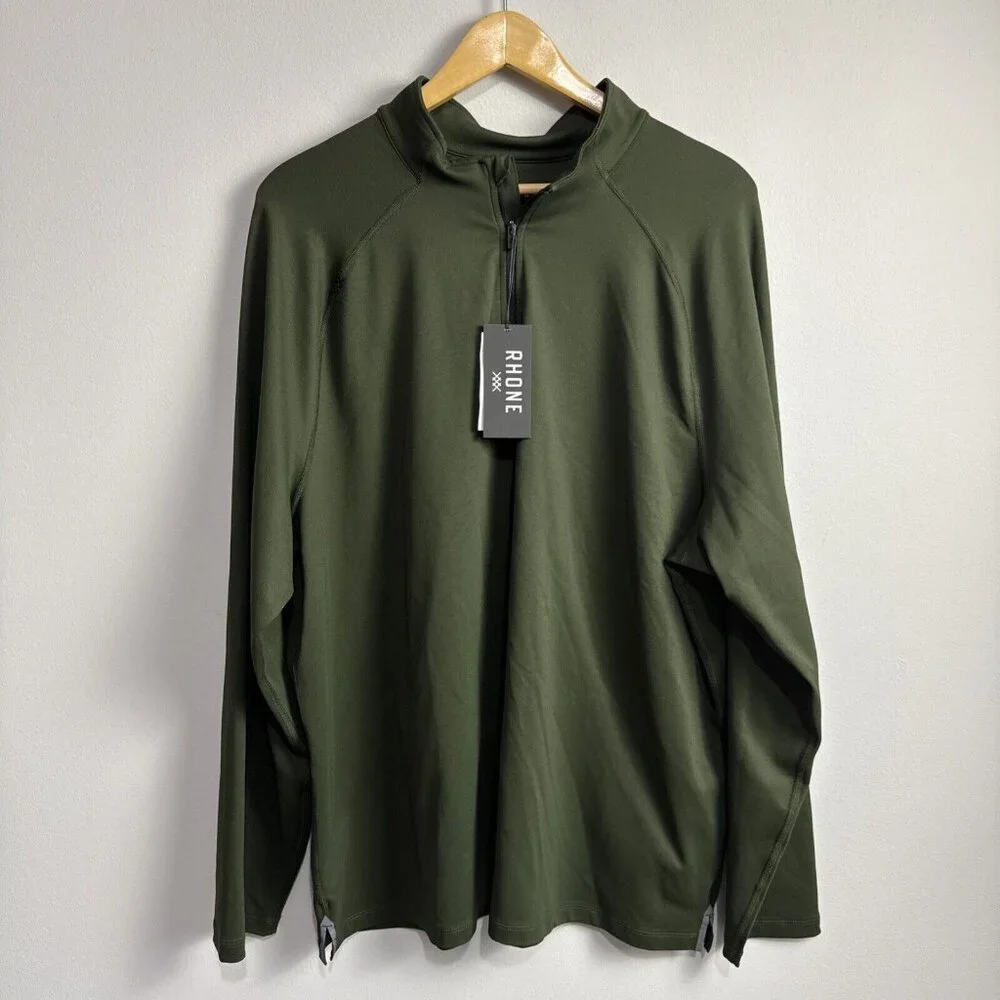 RHONE Session 1/4 Zip NWT XXL Duffel Bag Green